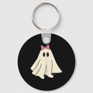 Spooky Season Cute Retro Ghost Halloween Costume  Key Ring