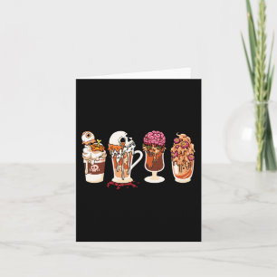 Spooky Season Fall Coffee Horror Movie And Coffee  Card