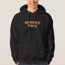 Spooky Season Fright Night Party Typography Hoodie