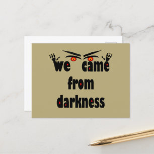 Spooky season funny Halloween Holiday Postcard