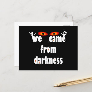 Spooky season funny Halloween Holiday Postcard