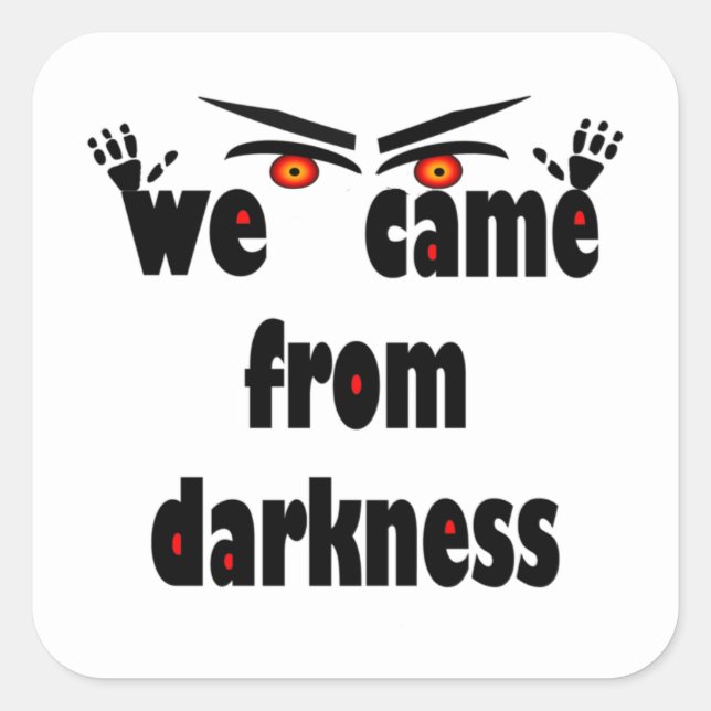 Spooky season funny Halloween Square Sticker (Front)