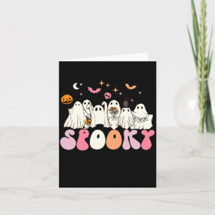 Spooky Season Funny Spooky Ghost Halloween Costume Card