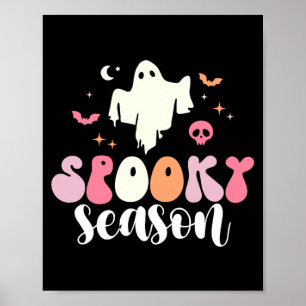 Spooky Season Funny Spooky Ghost Halloween Costume Poster