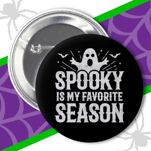 Spooky Season Ghost Bats Scary Happy Halloween 6 Cm Round Badge
