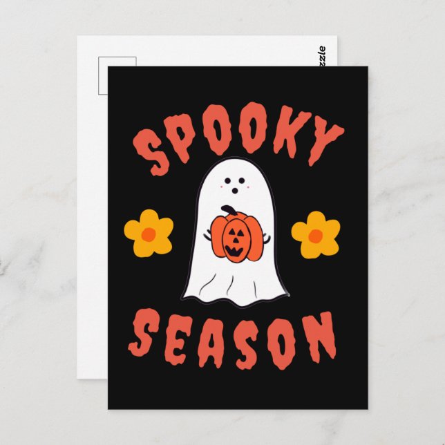 Spooky Season Ghost Postcard (Front/Back)
