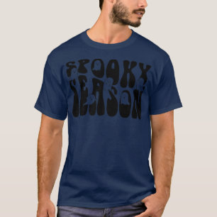 Spooky Season Ghost Spooky Vibes Funny Halloween P T-Shirt