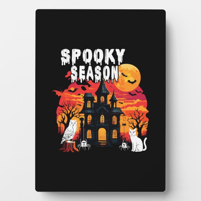 Spooky Season Halloween (2) Plaque (Front)