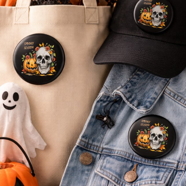 Spooky Season Halloween 3 Cm Round Badge (Creator Uploaded)
