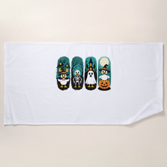Spooky Season Halloween Beach Towel (Front)