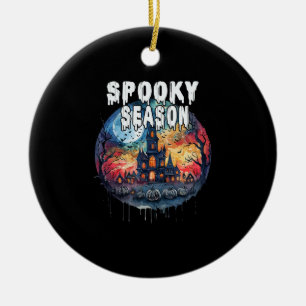 Spooky Season Halloween Ceramic Tree Decoration