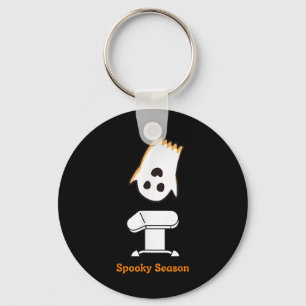 Spooky Season Halloween Cute Ghost Gymnast Vault G Key Ring