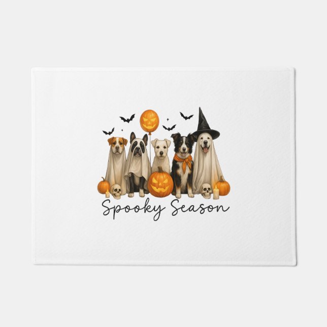 Spooky Season Halloween Dog Doormat (Front)