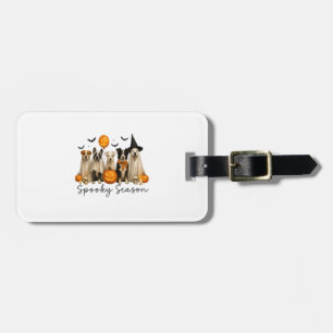Spooky Season Halloween Dog Luggage Tag