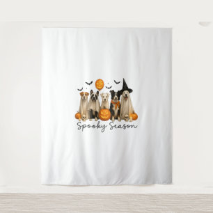 Spooky Season Halloween Dog Tapestry