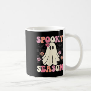 Spooky Season Halloween Ghost Costume Retro Groovy Coffee Mug