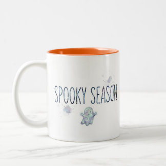 Spooky Season Halloween Ghost Two-Tone Coffee Mug
