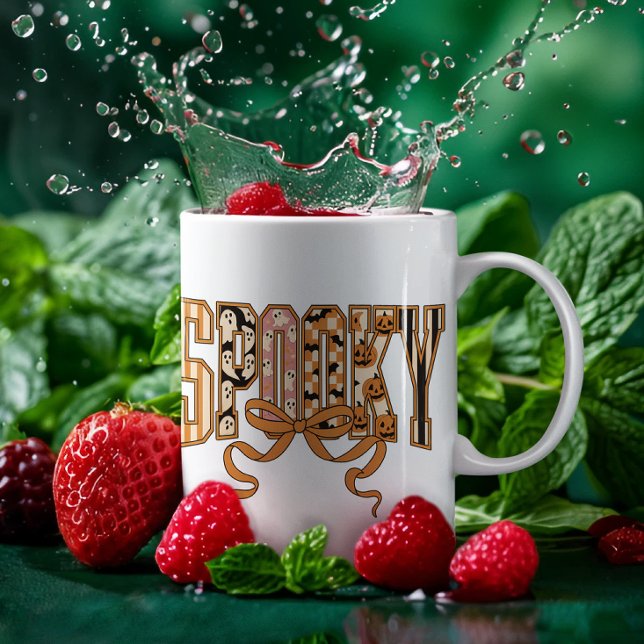 Spooky Season Halloween Ghosts Pumpkin Design Coffee Mug (Creator Uploaded)