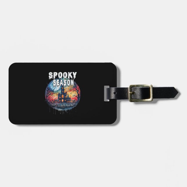 Spooky Season Halloween Luggage Tag (Front Horizontal)