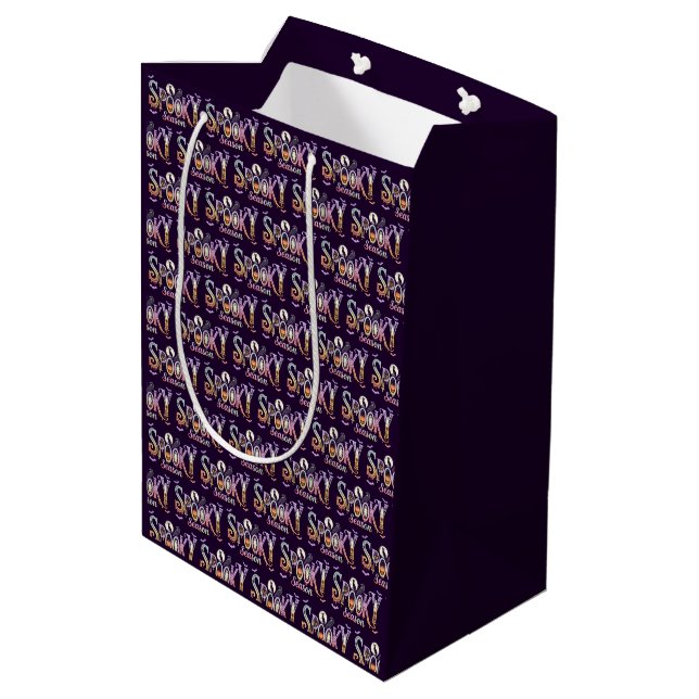 Spooky Season Halloween  Medium Gift Bag (Back Angled)