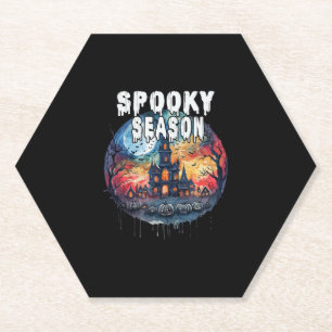 Spooky Season Halloween Paper Coaster
