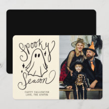Spooky Season Halloween Photo Card