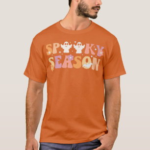 Spooky Season, Halloween Pumpkin, Funny Ghost Quot T-Shirt