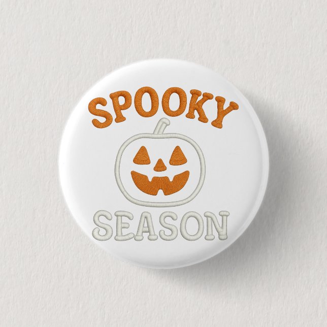 Spooky Season Halloween Pumpkin Patch 3 Cm Round Badge (Front)