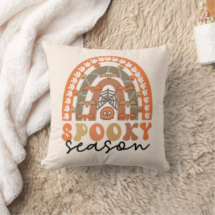 Spooky Season Halloween Rainbow Fall Cushion