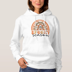 Spooky Season Halloween Rainbow Fall Hoodie