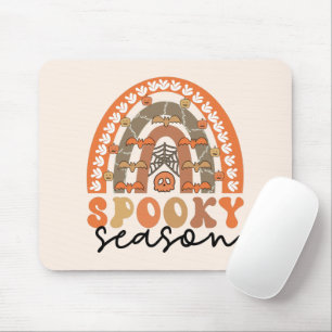 Spooky Season Halloween Rainbow Fall Mouse Mat