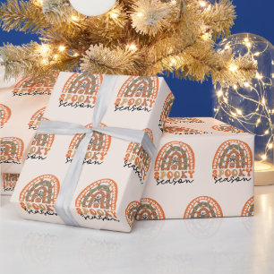 Spooky Season Halloween Rainbow Fall Wrapping Paper
