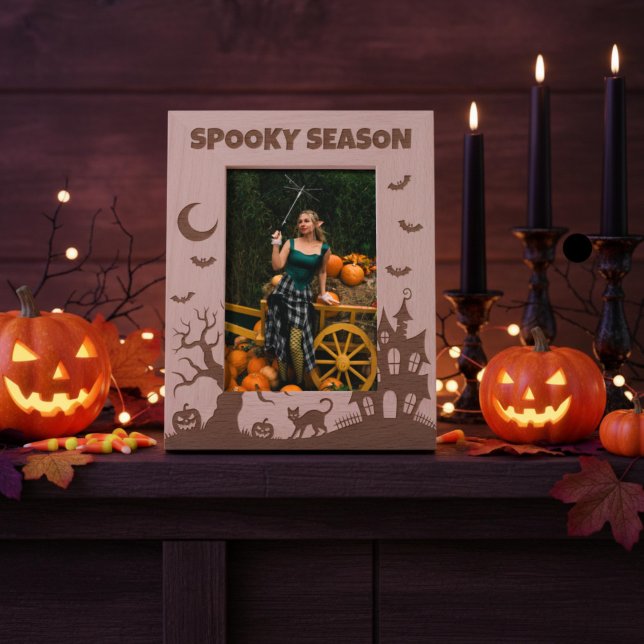 Spooky Season Halloween Scene Etched Frames (Creator Uploaded)