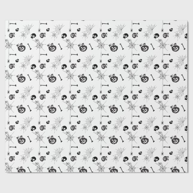 “Spooky Season” Halloween Wrapping Paper (Flat)