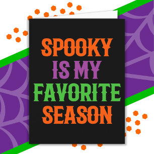 Spooky Season Happy Halloween Funny Halloween Card