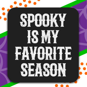 Spooky Season Happy Halloween Funny Halloween Square Sticker