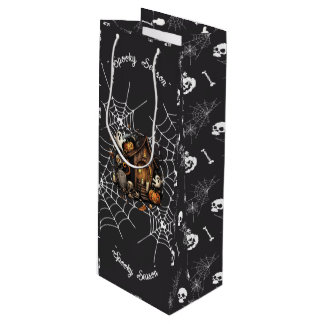 👻 Spooky Season Haunted House black Gift Bag 🎃