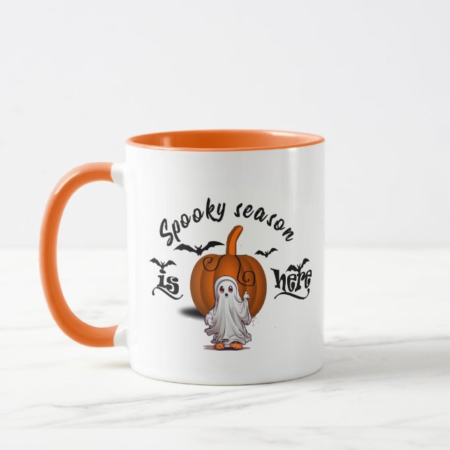 Spooky season is here funny halloween mug (Left)