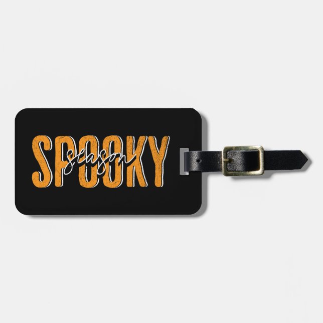 Spooky season luggage tag (Front Horizontal)