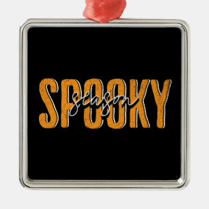 Spooky season metal tree decoration