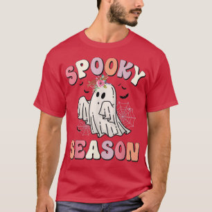 Spooky Season October Halloween Ghost Quote Saying T-Shirt