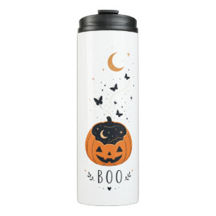 Spooky Season Pumpkin Halloween Design Thermal Tumbler
