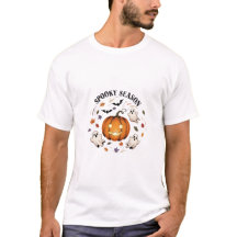 Spooky Season Pumpkin T-shirt - Autumn Fall Tee