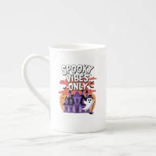 Spooky Season Quotes Bone China Mug