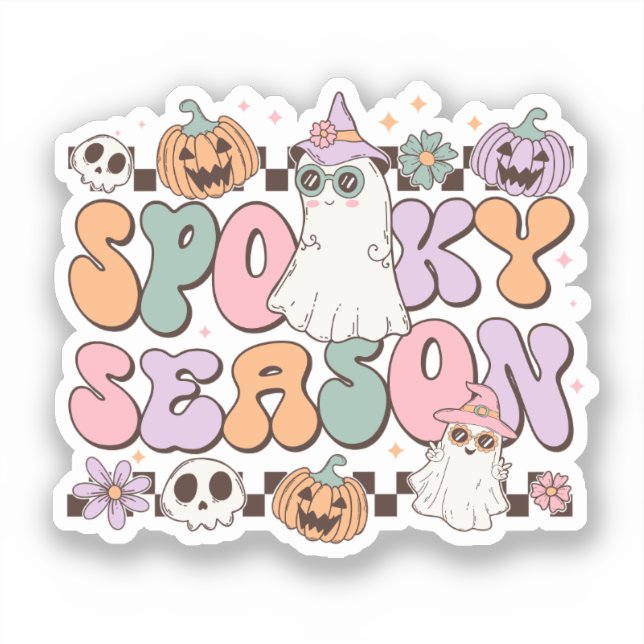 Spooky Season Retro Groovy  (Front)