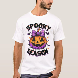 Spooky Season Retro Halloween Pumpkin Halloween De T-Shirt