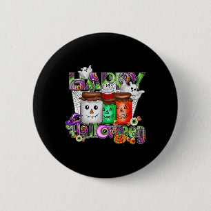 Spooky Season Retro Happy Halloween Ghost Women To 6 Cm Round Badge