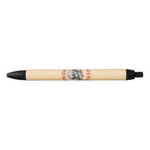 Spooky Season Scary Skull Halloween Black Ink Pen