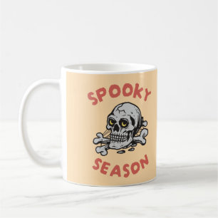 Spooky Season Scary Skull Halloween Coffee Mug
