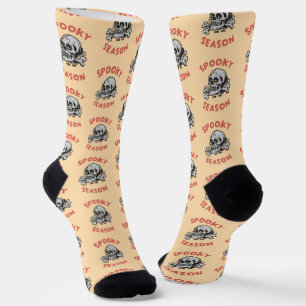 Spooky Season Scary Skull Halloween Socks